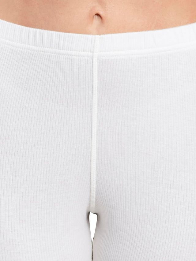 Jockey Women's Solid Cotton, Viscose, and Polyester Thermal Leggings | Black - L